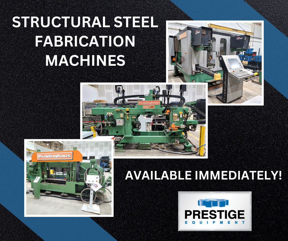 Structural Steel Fabrication Machines, Available Immediately!